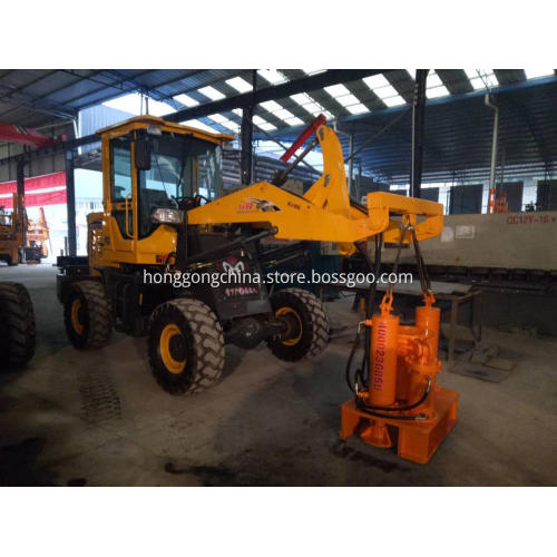 Highway Guardrail Pile Extractor
